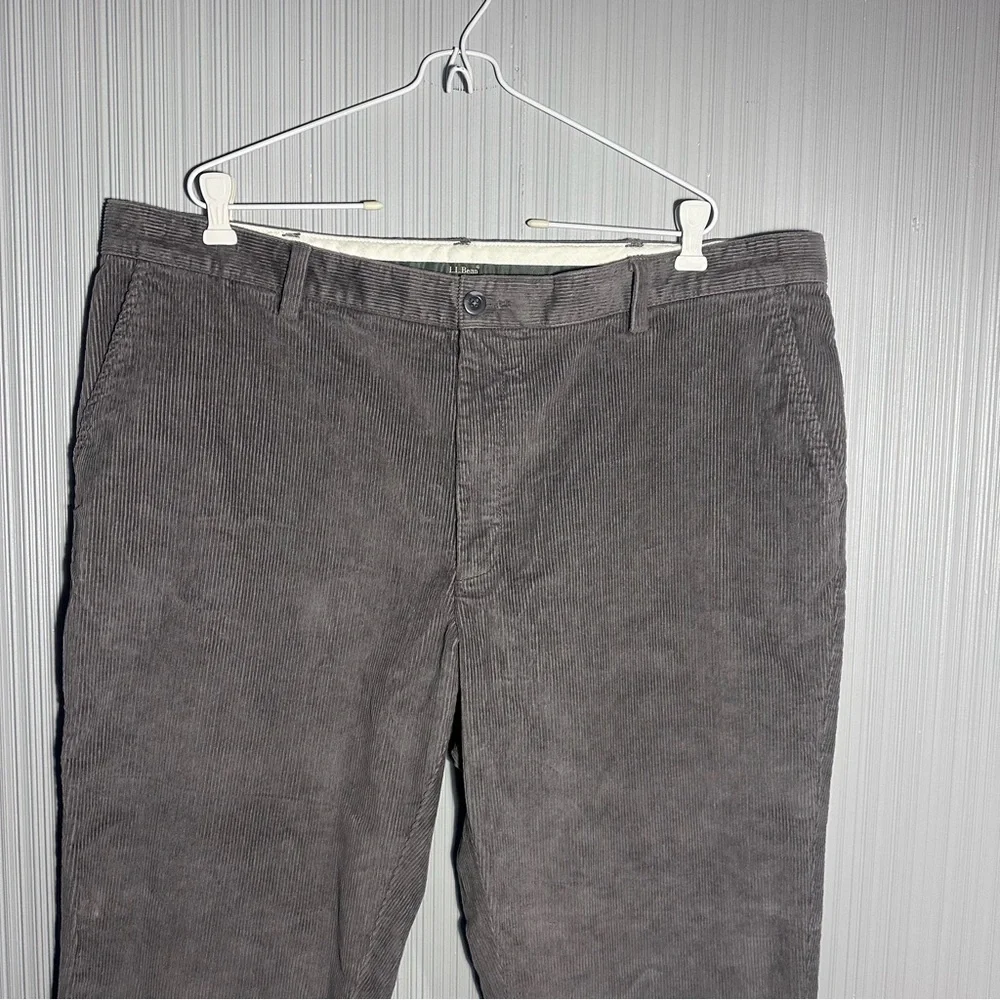 L.L. Bean grey corduroy Classic Fit pants men’s 42 x 30